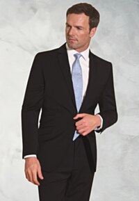 Tailored Fit Cassino Black Washable Suit
