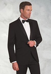 Tailored Fit Sapphire Black Wool Blend Dinner Suit Jacket