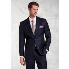 Tailored Fit Affleck Navy British Wool Suit  - Vest Optional