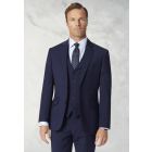 Tailored Fit Avalino Mid Blue Suit - Vest Optional