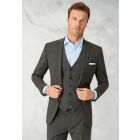 Tailored Fit Cassino Grey Check Washable Suit - Waistcoat Optional
