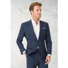 Tailored Fit Constable Navy Linen Blend Suit - Vest Optional