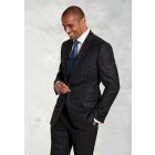 Regular Fit Epsom Grey Pinstripe Wool Suit