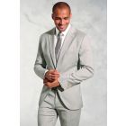 Tailored Fit Hardy Green Textured Occasion Suit - Vest Optional