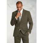 Tailored Fit Oliver Moss Melange Wool Blend Suit - Waistcoat Optional