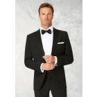 Tailored Fit Sapphire Black Wool Blend Dinner Suit