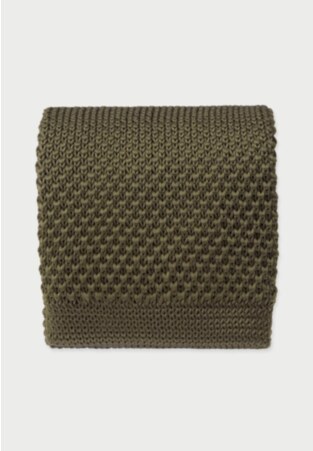 Khaki Knitted Tie