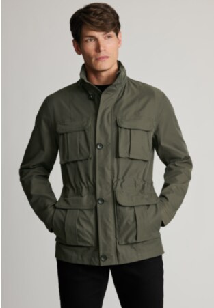 Malham Khaki Four Pocket Field Jacket