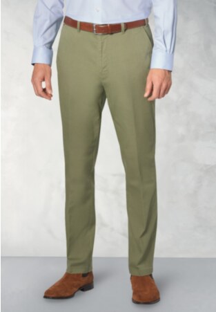 Tailored Fit Illingworth Mint Stretch Cotton Pants