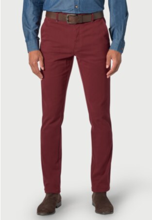 Regular Fit Seychelles Berry Cotton Blend Twill Pants
