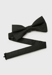 Black Lurex® Jacquard Bow Tie