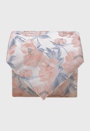 Pink Large Floral Silk Tie