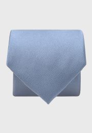 Sky Blue Twill Pure Silk Tie