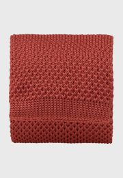 Orange Knitted Tie