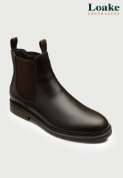 Loake Ducksworth Brown Waxy Leather Chelsea Boots