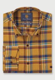 Regular Fit Mustard Check THERMOLITE® Shirt