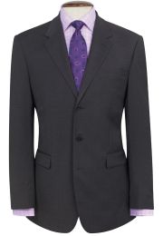 Regular Fit Imola Charcoal Three Button Wool Blend Suit Jacket