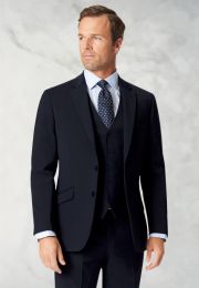 Tailored Fit Avalino Navy Suit - Vest Optional