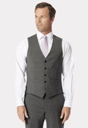 Tailored Fit Avalino Grey Waistcoat