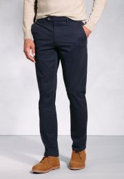 Regular Fit Ben Navy Cotton Stretch Chinos