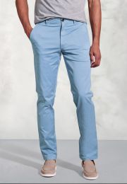 Tailored Fit Broderick Blue Garment Dyed Casual Pants
