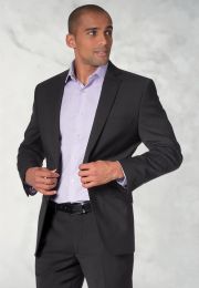Tailored Fit Cassino Charcoal Washable Suit Jacket