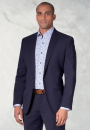 Tailored Fit Cassino Mid Blue Washable Suit