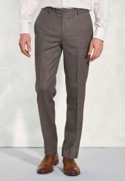 Tailored Fit Clifford Grey Donegal Wool Suit Pants