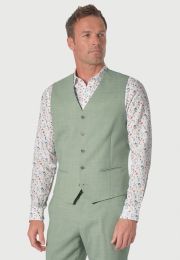 Tailored Fit Constable Sage Suit Waistcoat