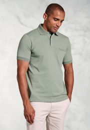 Damon Sage Pure Cotton Jersey Polo Shirt