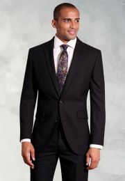Tailored Fit Dijon Black Suit Jacket