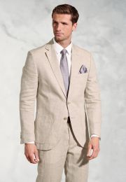 Tailored Fit Eastwood Sand Pure Linen Suit