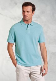 Firth Aqua Pure Cotton Pique Polo Shirt