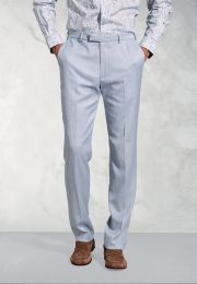 Tailored Fit Hardy Blue Textured Occasion Suit Pants