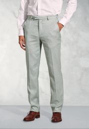 Tailored Fit Hardy Green Textured Occasion Suit Pants
