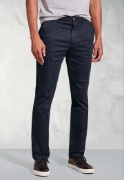 Tailored Fit Holland Navy Sateen Cotton Stretch Pants