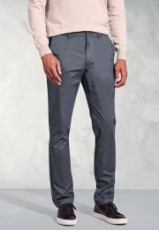 Regular Fit Leo Air Force Blue Cotton Stretch Chinos