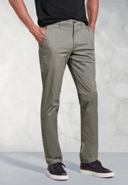 Regular Fit Leo Olive Cotton Stretch Chinos