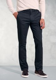 Tailored Fit Leo Midnight Cotton Stretch Chinos