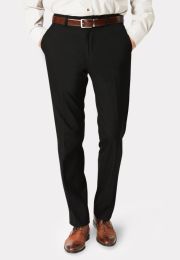 Tailored Fit Apollo Black Machine Washable Suit Pants