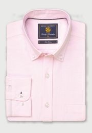 Regular Fit Pink Oxford Cotton Shirt