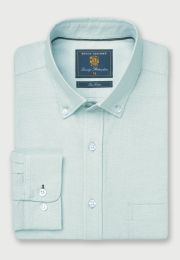 Regular Fit Mint Oxford Cotton Shirt