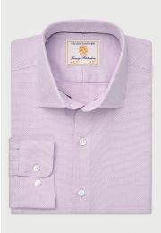 Tailored Fit Lilac Dobby Shirt