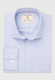 Regular Fit Sky Blue Dobby Shirt
