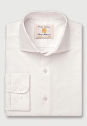 Tailored Fit White Floral Print 'Occasion' Shirt