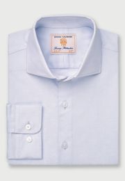 Tailored Fit Sky Blue Floral Jacquard 'Occasion' Shirt