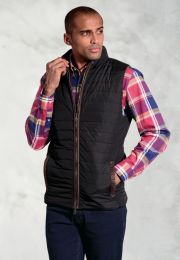 Tampa Black Quilted Puffer Vest