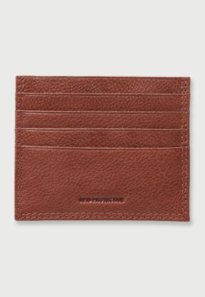 Leather Tan RFID Credit Card Holder