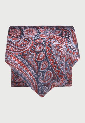 Navy Paisley Pure Silk Jacquard Tie