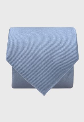 Sky Blue Twill Pure Silk Tie